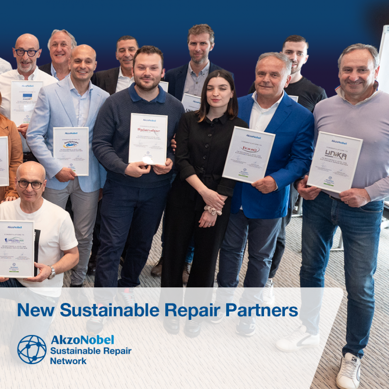 AkzoNobel Vehicle Refinishes Expands its Sustainable Repair Network Across Europe gallery image