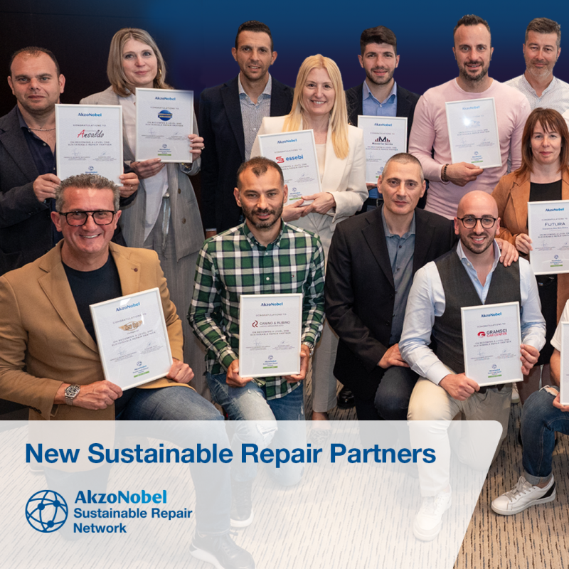 AkzoNobel Vehicle Refinishes Expands its Sustainable Repair Network Across Europe gallery image